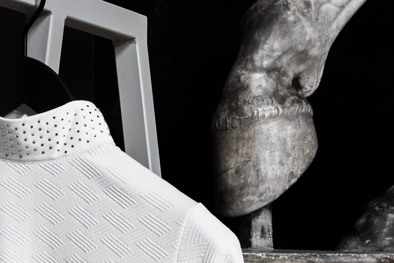 KLfabiola Chemise à col cristal pour femmes