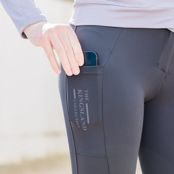 KLkaya Pantalons d'équitation à basanes
