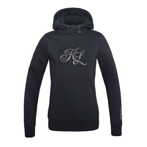 KLelyse Sweat à capuche avec logo en cristal