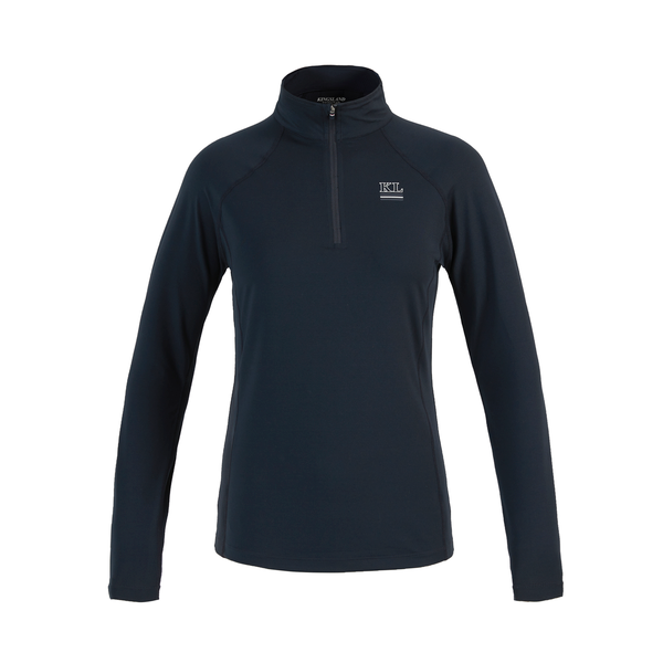 KLerin Maillot d'entraînement 3/4 zippé pour femmes
