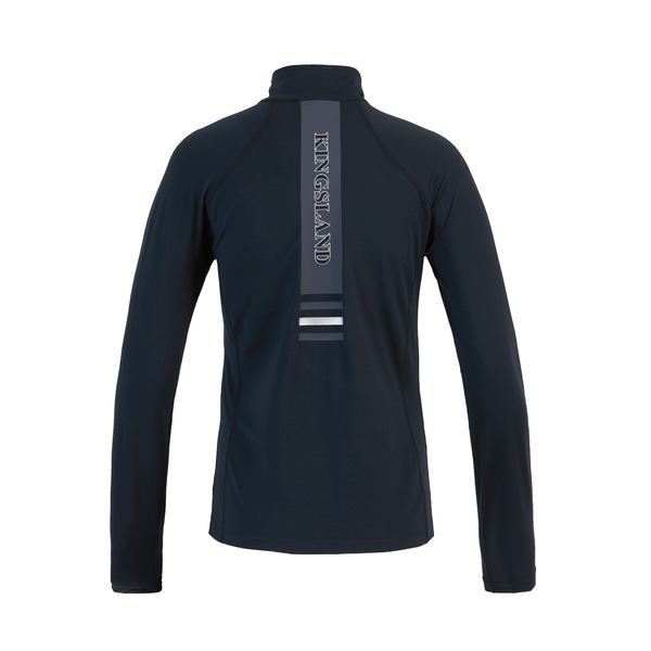 KLerin Maillot d'entraînement 3/4 zippé pour femmes