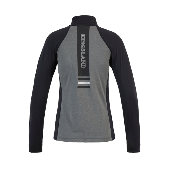 KLerin Maillot d'entraînement 3/4 zippé pour femmes