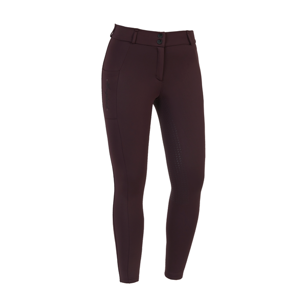 KLkornelia Pantalon d'équitation à fond intégral intérieur brossé pour femmes