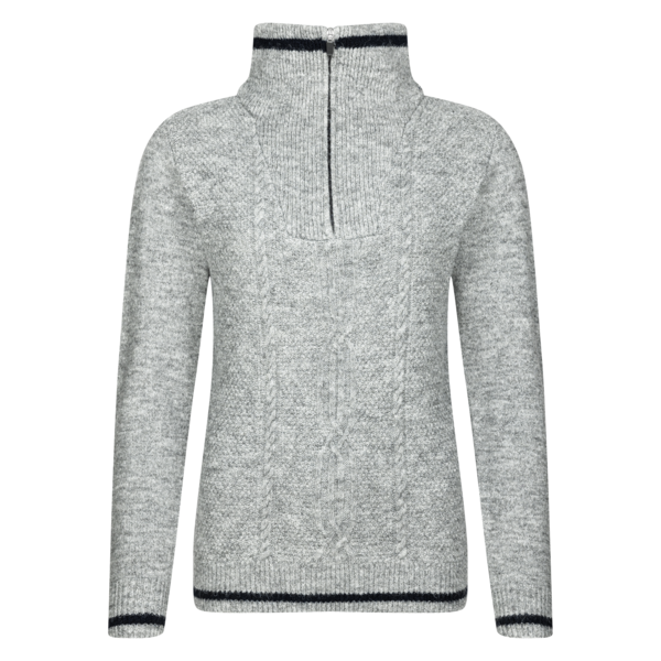 KLGalilea Pull Tricot Demi-zip pour Femmes
