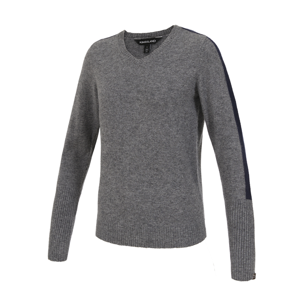 KLfia Womens - Pull tricoté à col en V