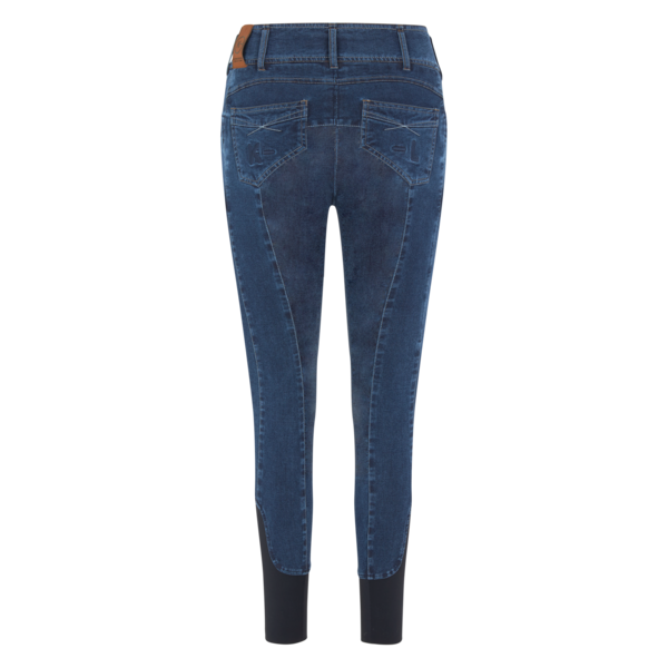 KLkayce Pantalon d’équitation knee grip imitation jean femme