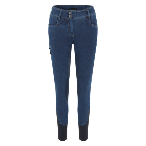 KLkayce Pantalon d’équitation knee grip imitation jean femme