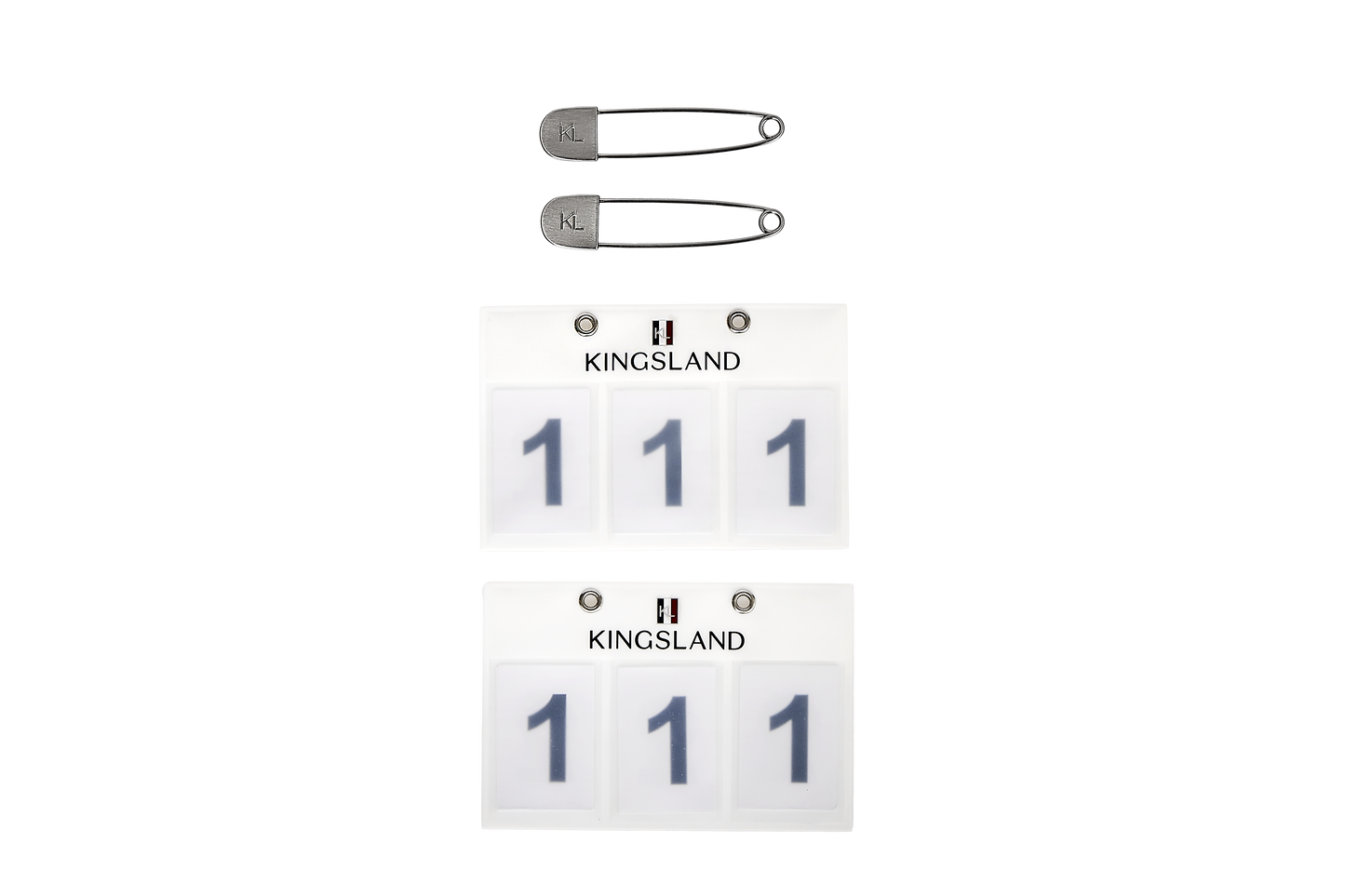 Classic 3-pocket Number plate, 2-pack