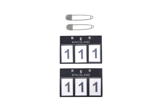 Classic 3-pocket Number plate, 2-pack