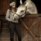 KLkornelia Pantalon d'équitation à fond intégral intérieur brossé pour femmes